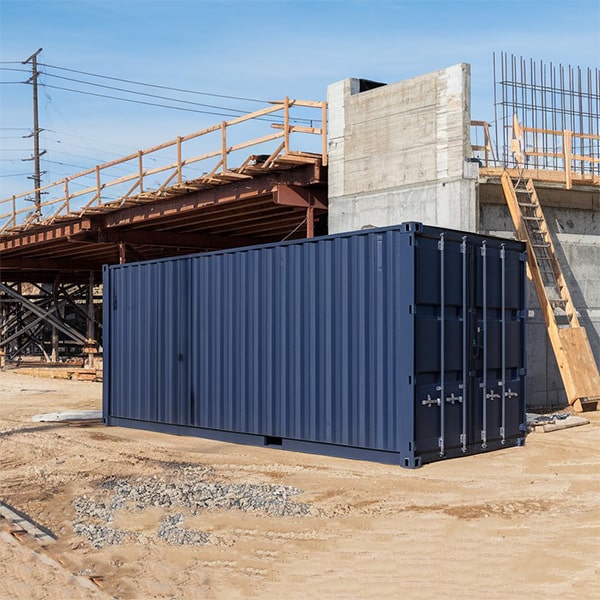 construction site storage containers come in various sizes, including 10 ft, 20 ft, and 40 ft options